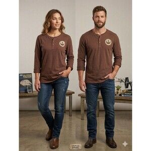 Star Wars Galaxy's Edge Henley Shirt Sz 3X Rebel Alliance Logo Long Sleeve New